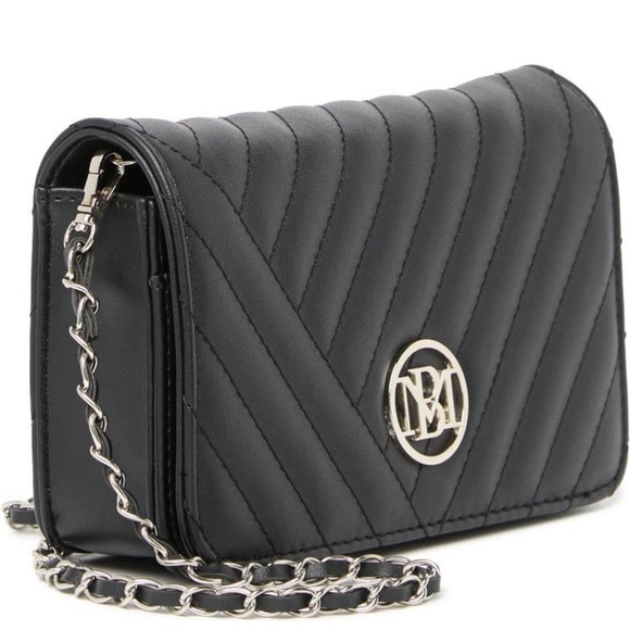 Badgley Mischka Quilted Flap Crossbody Mini Camera Bag w/ Silver Hardware NWOT - Picture 8 of 11